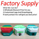 1 conjunto de recipientes de silicone antiaderentes, caixa de armazenamento de óleo, creme facial, maquiagem, estojo de várias capacidades