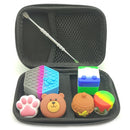 1 conjunto de recipientes de silicone antiaderentes, caixa de armazenamento de óleo, creme facial, maquiagem, estojo de várias capacidades